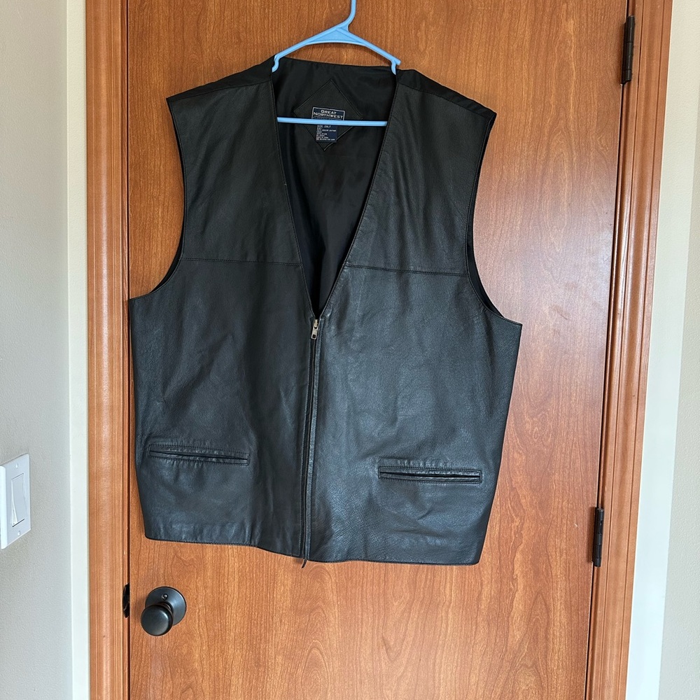 Great Northwest Clothing Company Black Leather Vest